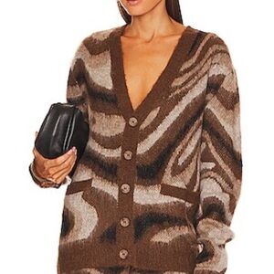 Twenty Spectrum Swirl Mohair Cardigan